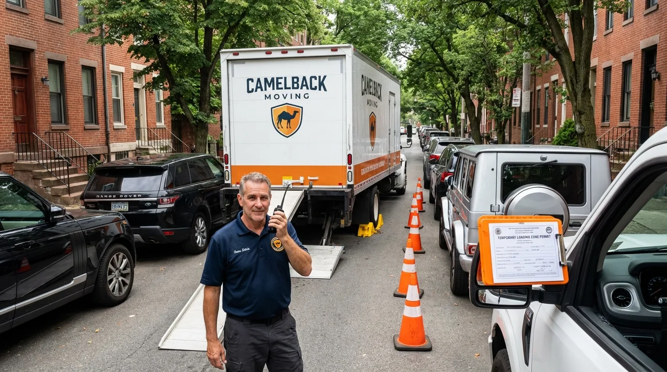City street loading permit setup in East Lansing, MI